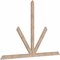 Ekena Millwork Saratoga Smooth Timber Gable Bracket, Douglas Fir, 84"W x 56"H x 1 1/2"D x 3 1/2"F, 16/12 Pitch GBW084X56X0204SAR00SDF - alternate 2